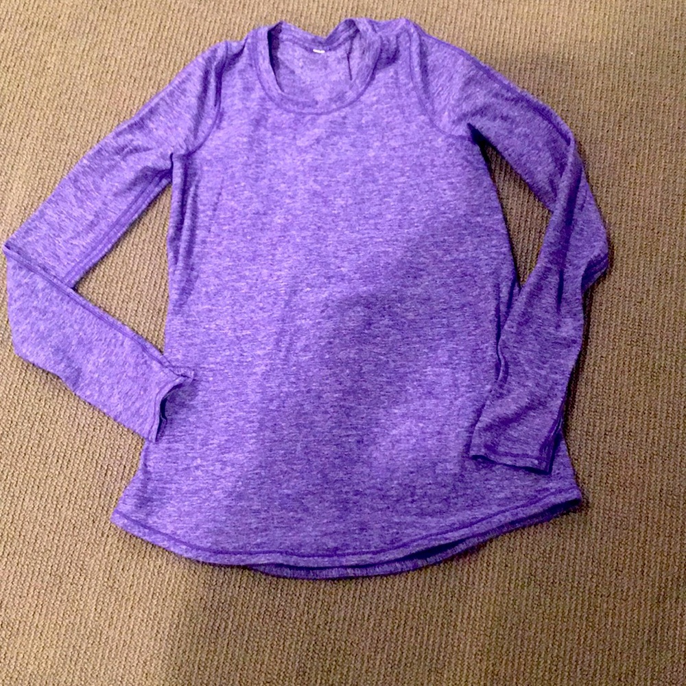 LuLu lemon long sleeved purple top
